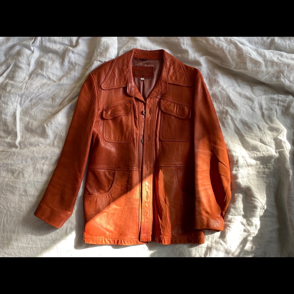 WILLIAM BARRY LEATHER JACKET